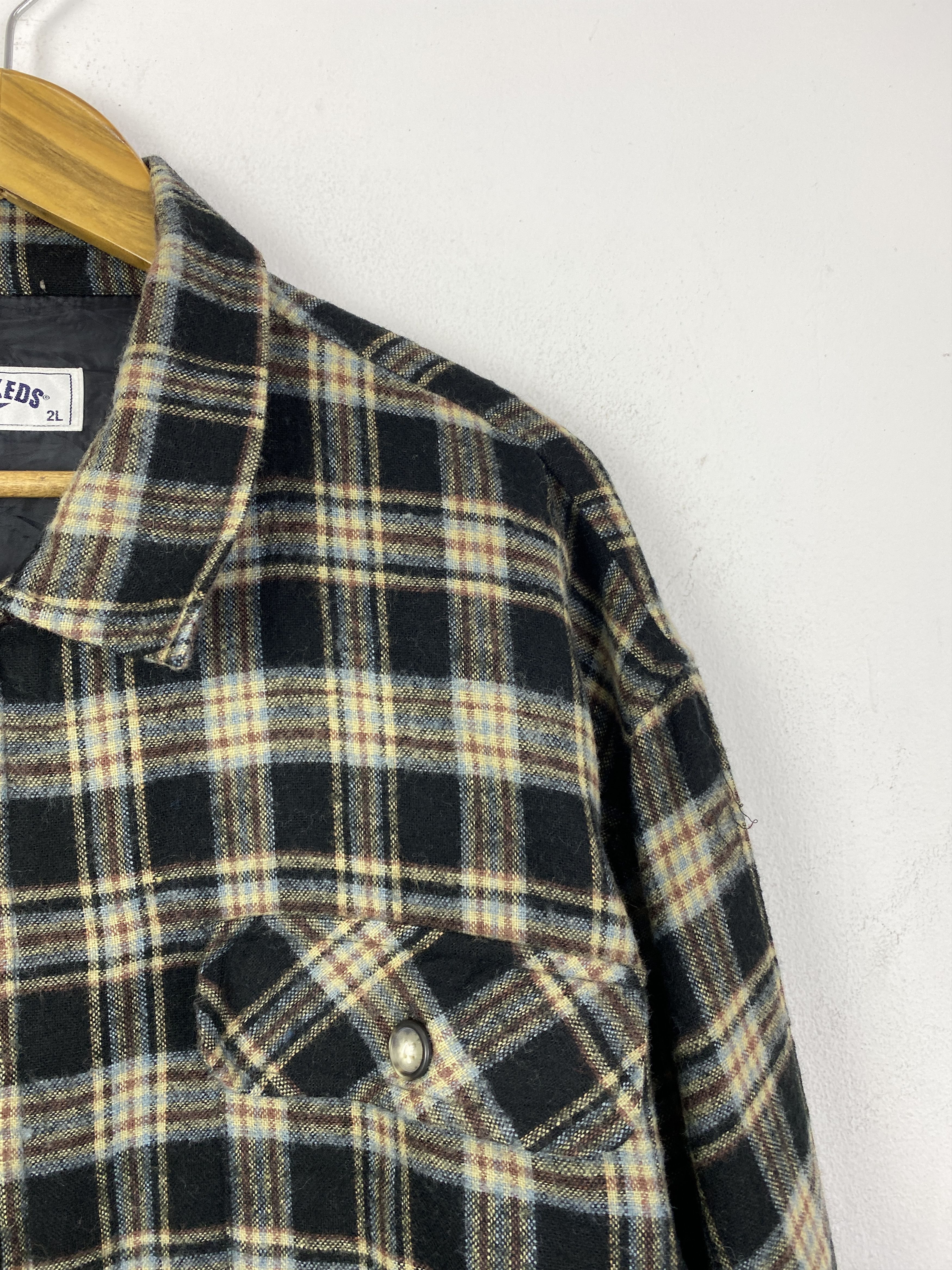 Pro-Keds Vintage Pro-Keds Plaid Flannel Zip-Up Shirt JA0211 Size US XXL / EU 58 / 5 - 10 Thumbnail