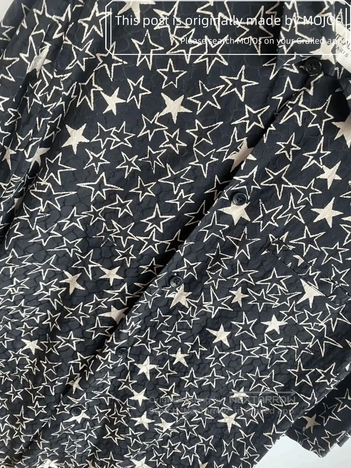 Saint Laurent Paris Sz 37 Saint Laurent Paris 19AW Full Stars Print Shirt mojos Size US S / EU 44-46 / 1 - 6 Thumbnail