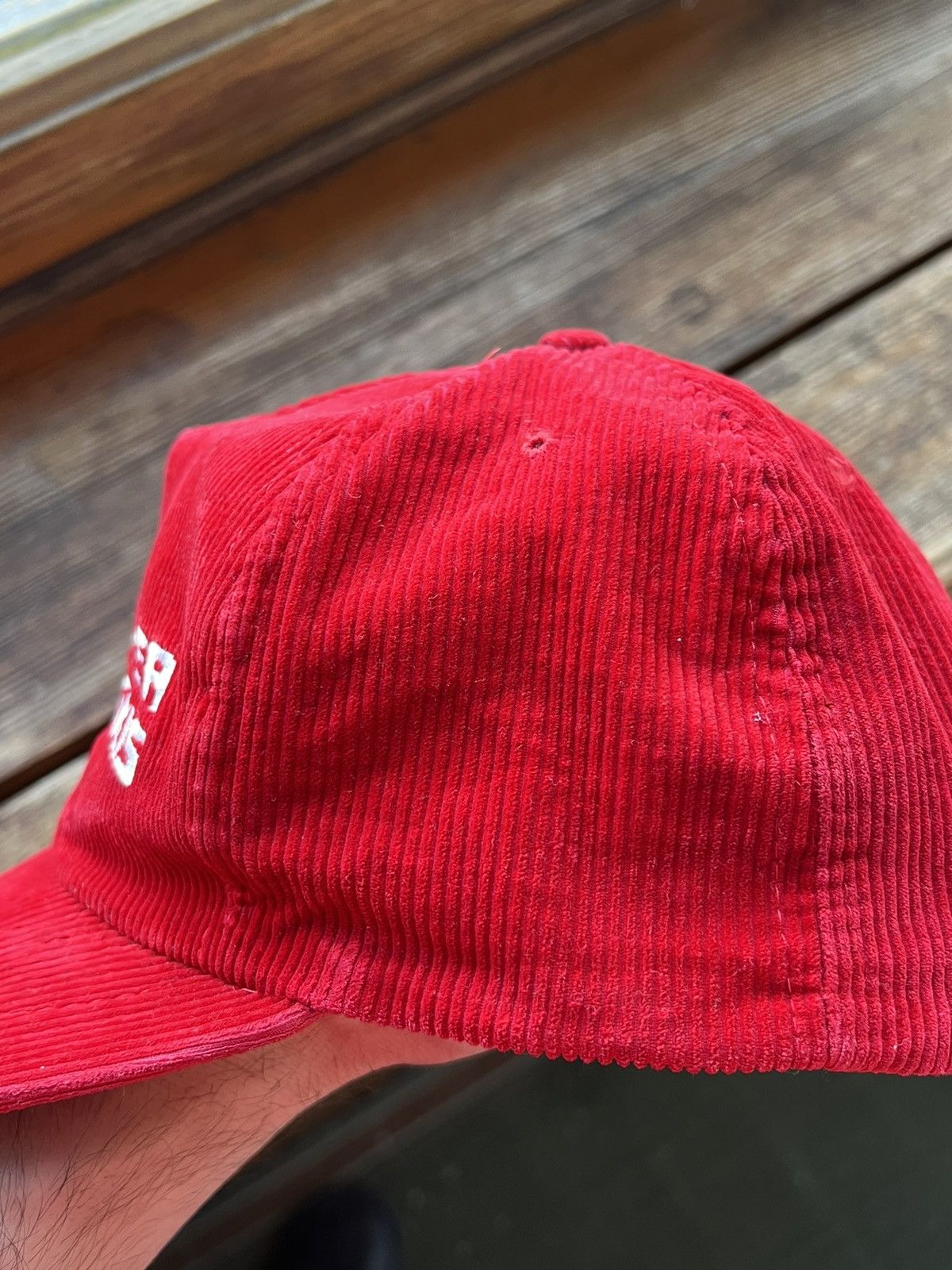 Vintage Vintage Headwear Cap Ficher Skis Red Corduroy Hat Size ONE SIZE - 5 Thumbnail