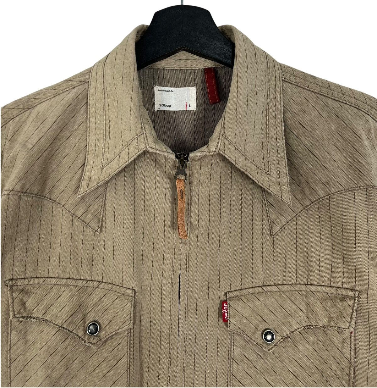 Levi's Vintage Distressed Levis Western Zipper Shirt Size US L / EU 52-54 / 3 - 6 Thumbnail