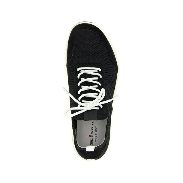 Kiton KITON Black Technical cotton Sneakers New & Authentic (Men's Size US 8 / EU 41 - 5 Thumbnail