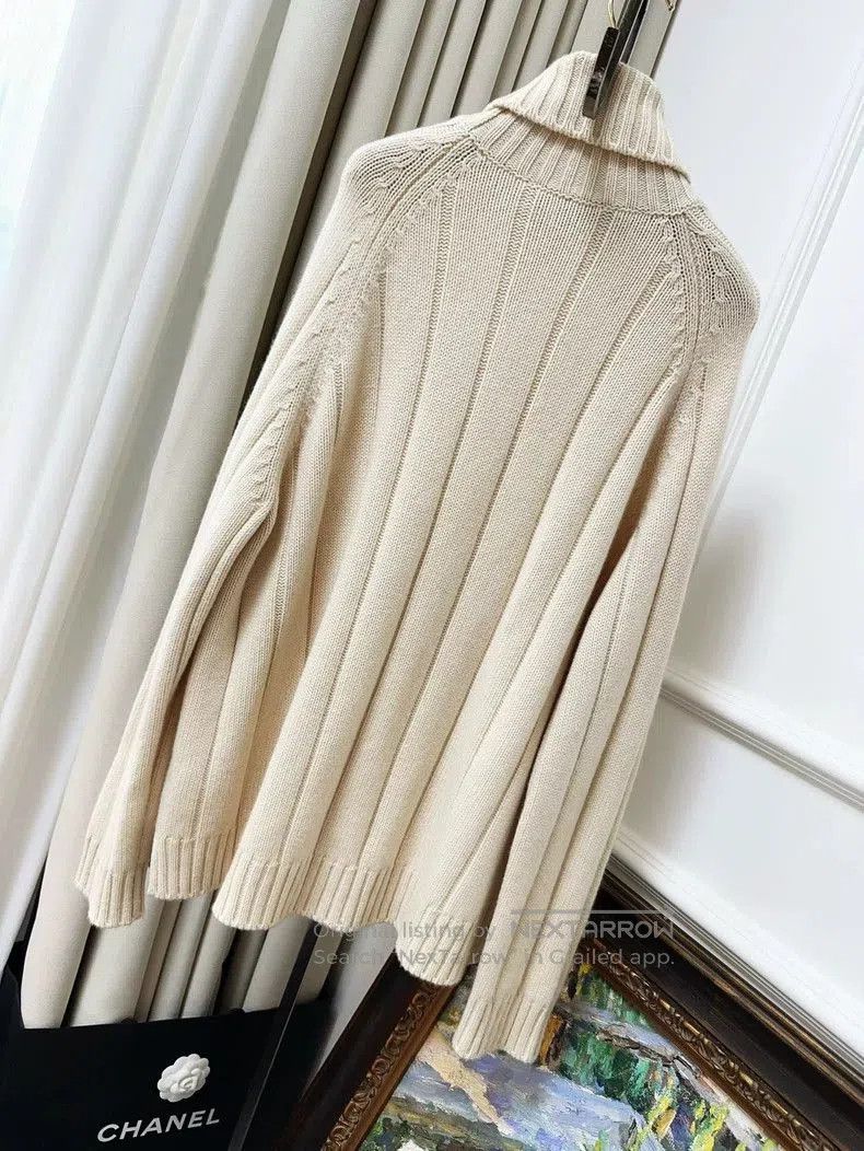 Loro Piana Loro Piana Baby Cashmere Ribbed Turtleneck Sweater. Size US M / EU 48-50 / 2 - 2 Thumbnail