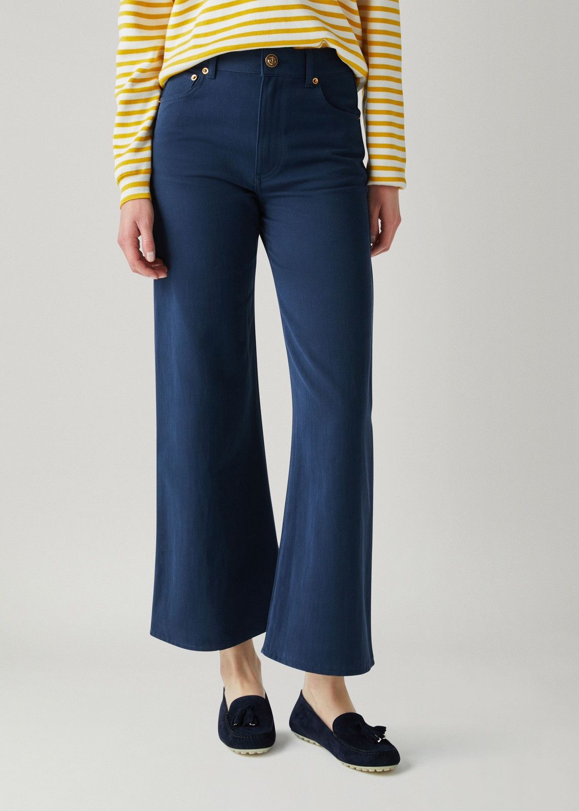 Loro Piana o1srvl11e0424 Trouser in Navy Blue Size 26" / US 2 / IT 38 - 2 Thumbnail
