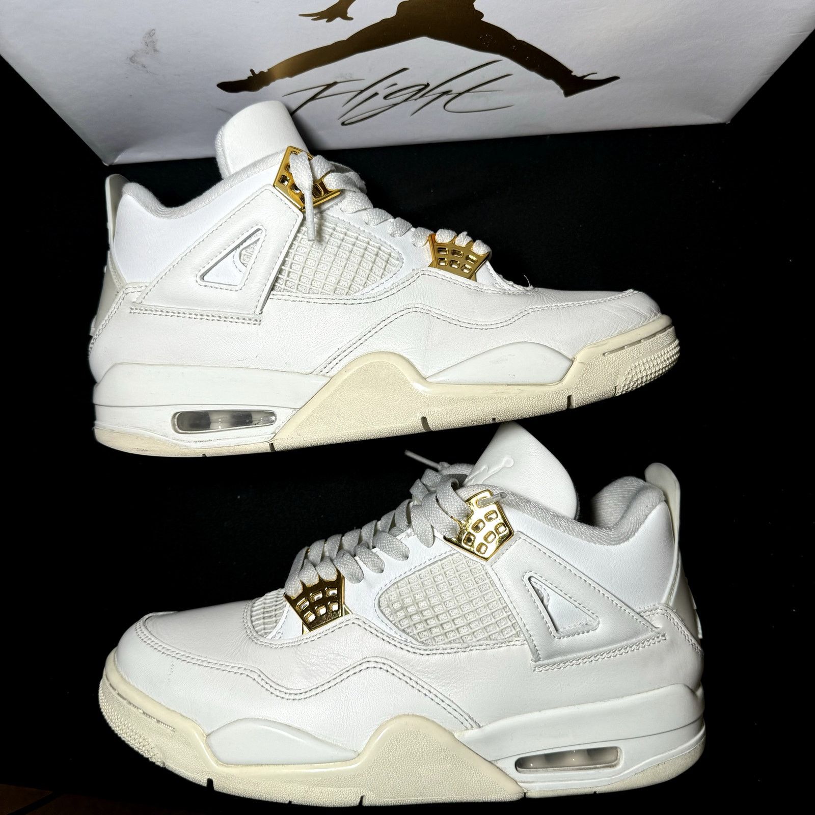 Jordan Brand × Nike Air Jordan 4 Retro Metallic Gold Women's Shoes - Size 9.5 Size US 9.5 / IT 39.5 - 2 Thumbnail