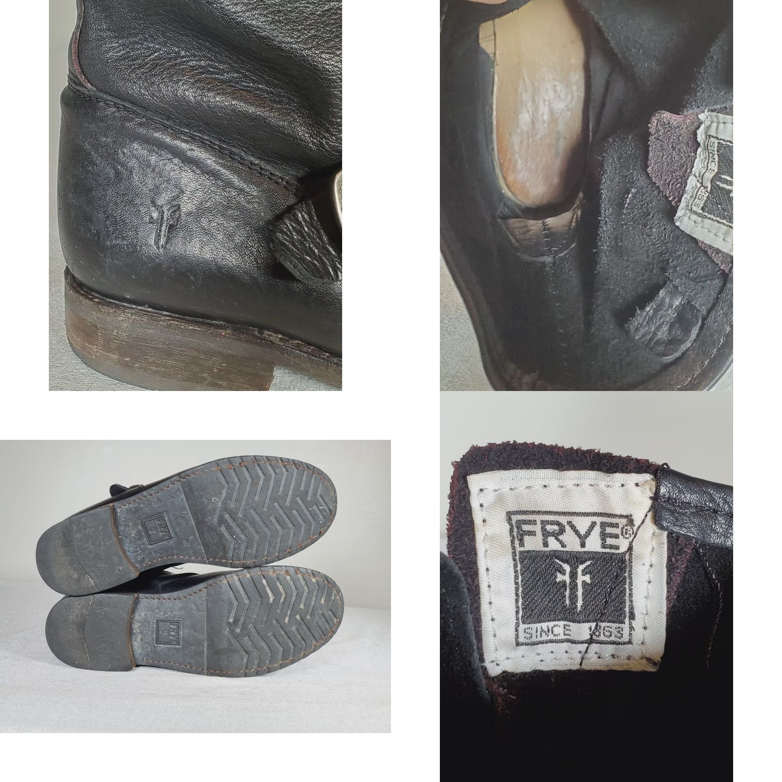 Frye Frye Veronica Short Slouch Boot Women US 7 Black Leather Biker Buckles Size 28" / US 6 / IT 42 - 9 Thumbnail