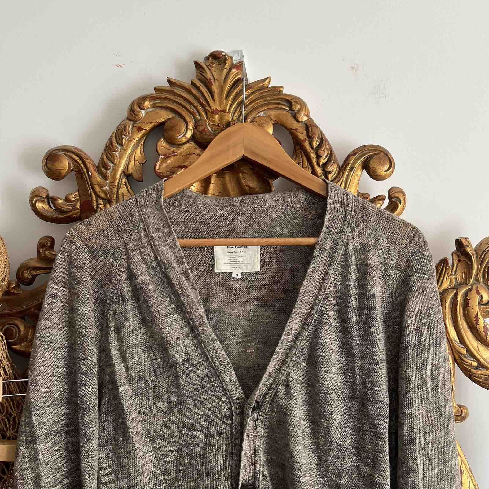 Designer × Japanese Brand × Vlas Blomme Vlas Blomme Kortrijk Cardigan Sz 3 Size US XL / EU 56 / 4 - 4 Thumbnail