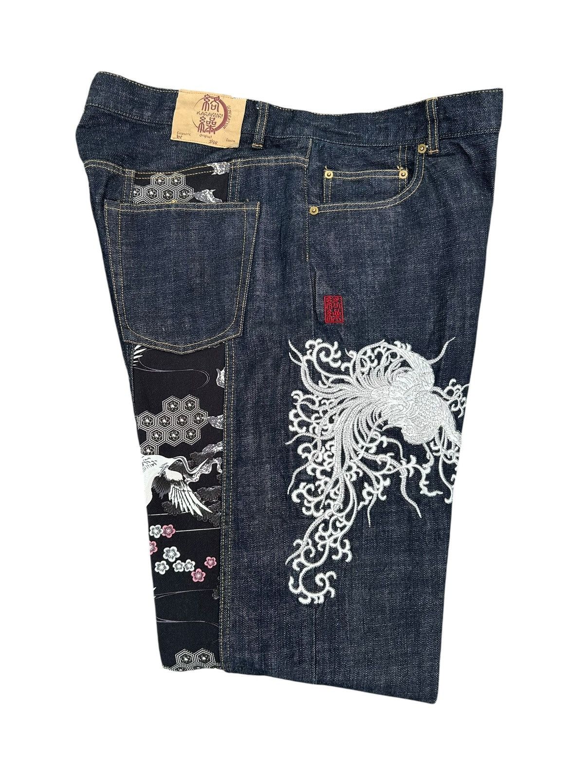 Kapital RARE' KARAKURI Japanese Embroidered Vintage Denim Jeans Size US 42 / EU 58 - 2 Thumbnail
