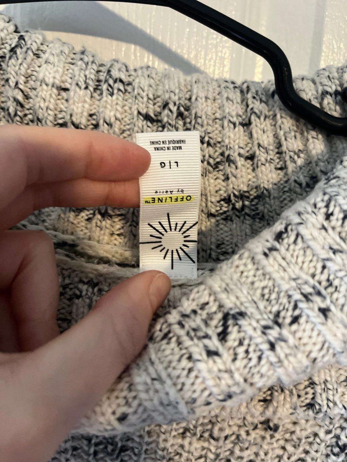 Designer OffLine Cozy Knit Pullover Sweater - Size L Size L / US 10 / IT 46 - 2 Thumbnail