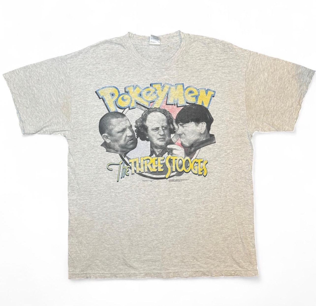 Vintage Pokemen Three Stooges T Shirt Size US L / EU 52-54 / 3 - 1 Preview