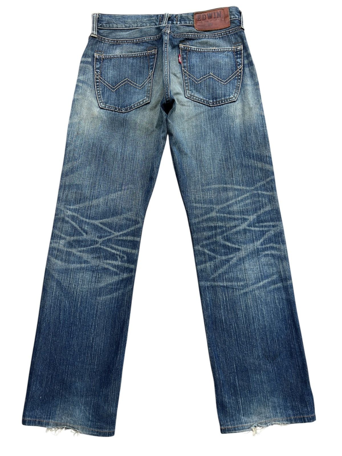 Edwin Vintage Edwin 403XV Distressed Denim Jeans 32x30 Size US 32 / EU 48 - 3 Thumbnail