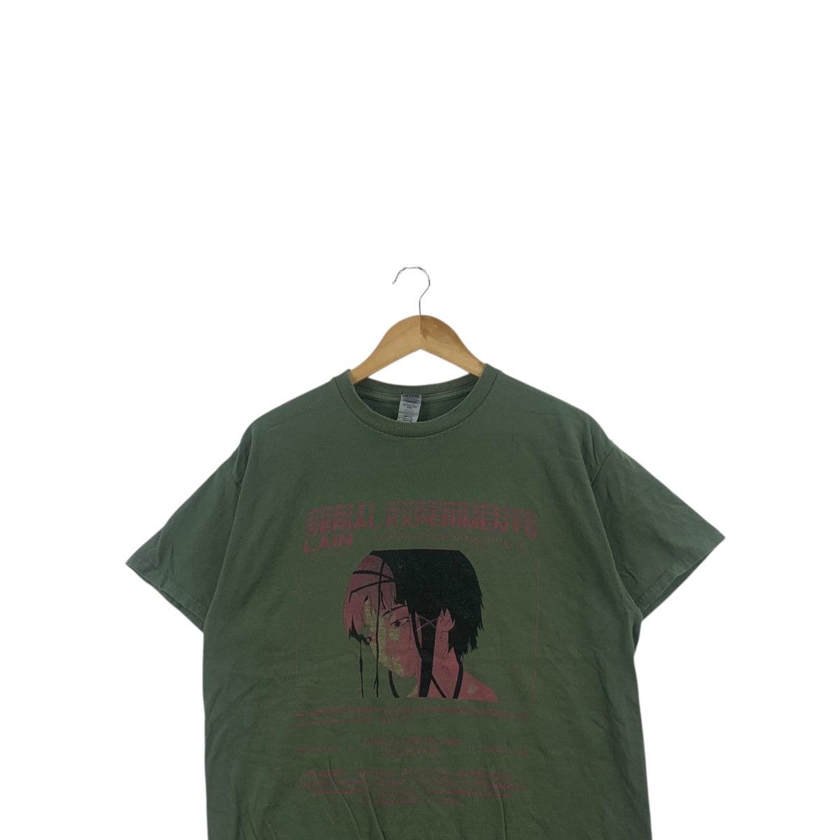 Anime SERIAL EXPERIMENTS LAIN Anime Cyberpunk Horror Tee Shirt Size US L / EU 52-54 / 3 - 2 Thumbnail