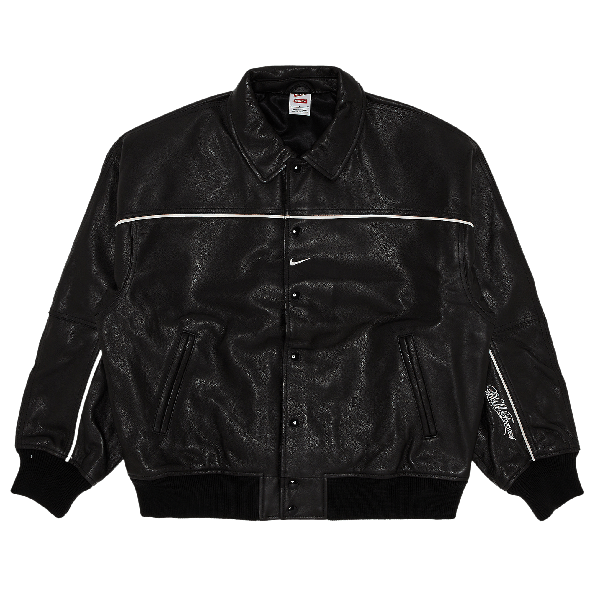 Supreme Supreme AOI Nylon Bomber Jacket Black | Grailed