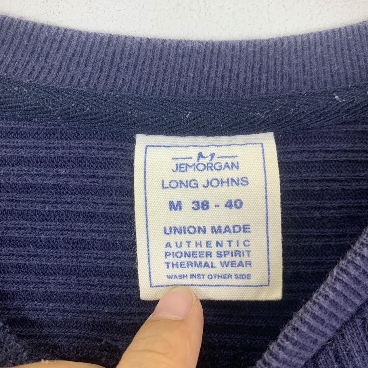 Vintage Vintage JEMORGAN UNION MADE Plain Tee Shirt Top Long Johns Size M / US 6-8 / IT 42-44 - 3 Thumbnail