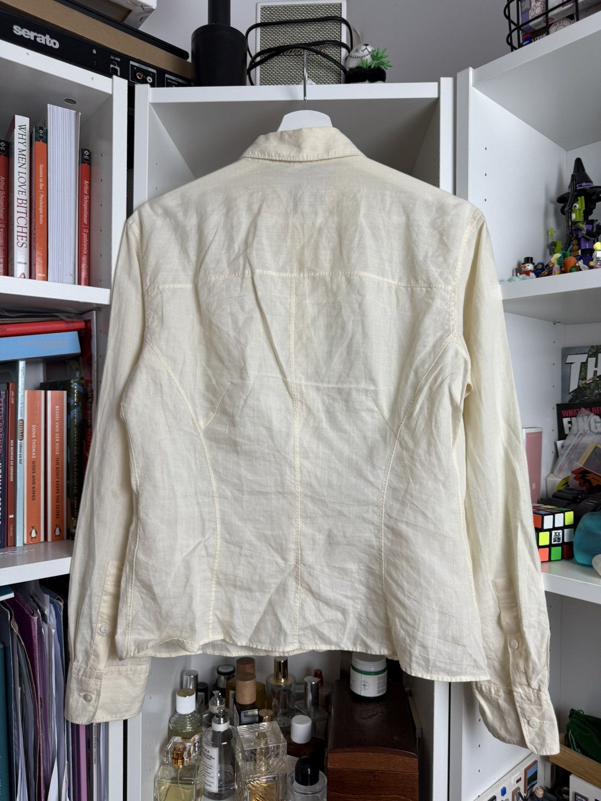 Designer × Jil Sander × Vintage Vintage y2k Jil Sander cream longsleeve shirt M designer 00s Size M / US 6-8 / IT 42-44 - 2 Thumbnail
