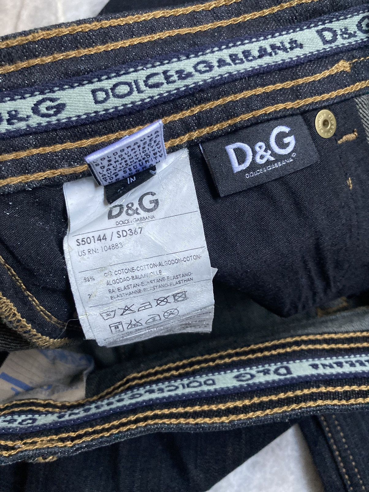 Dolce & Gabbana Dolce & Gabbana Bootcut Dark Blue Jeans Size 29" - 5 Thumbnail