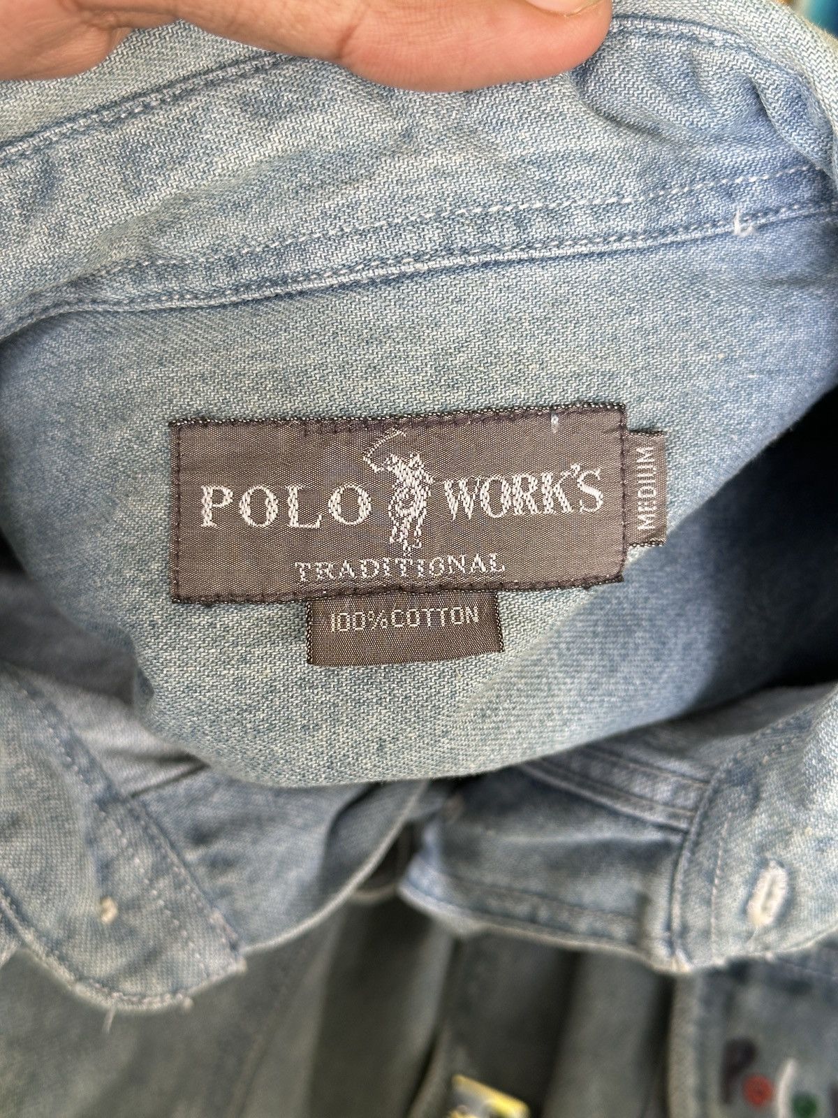 Polo Ralph Lauren Faded Blue POLO works Double Pocket 20x30 Size US XL / EU 56 / 4 - 5 Thumbnail