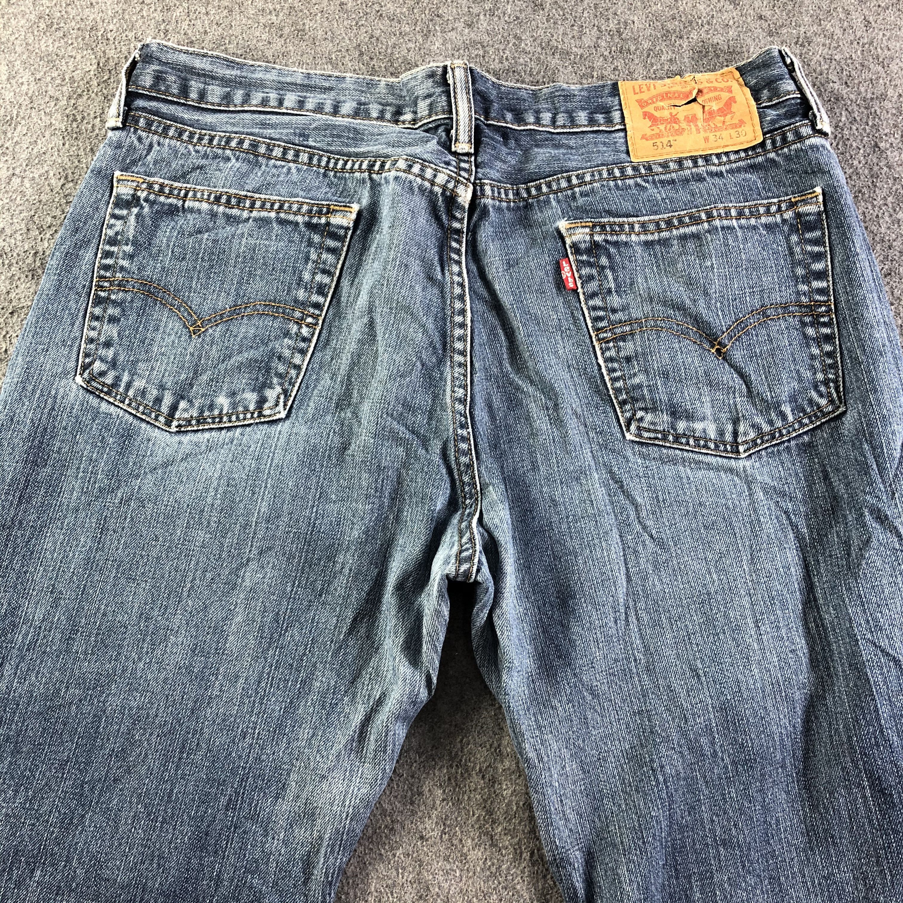 Levi's Vintage Blue Wash Levis 514 Jeans-J4162 Size US 35 - 4 Thumbnail