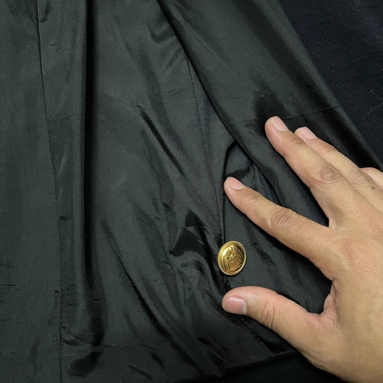 Lanvin Vintage Lanvin Paris Wool Gold Button Coat Size M / US 6-8 / IT 42-44 - 8 Thumbnail