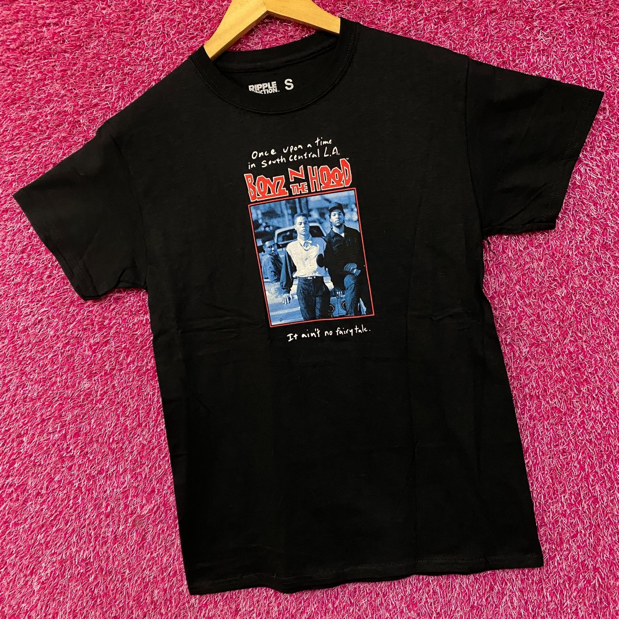 Rap Tees Boyz In The Hood It Ain't No Fairytale Movie Poster T-Shirt Size US S / EU 44-46 / 1 - 3 Thumbnail