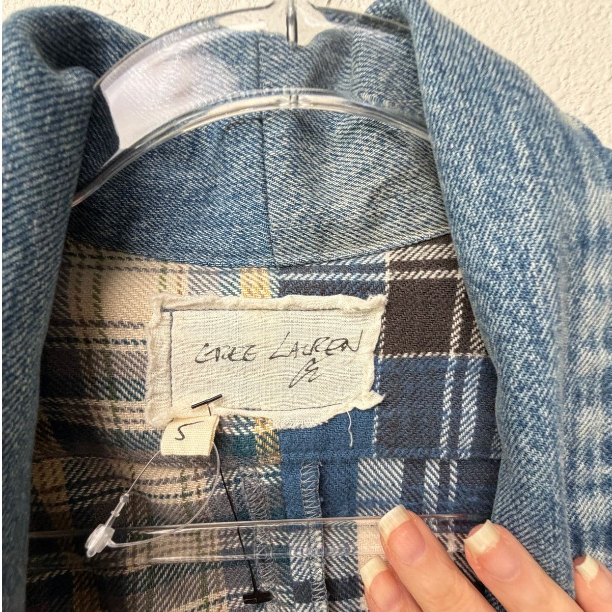 Greg Lauren NWOT Greg Lauren Denim Studio Patchwork Plaid Kimono Coat S Size S / US 4 / IT 40 - 12 Thumbnail