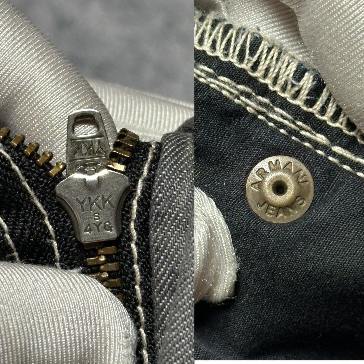 Armani Vintage Armani Jeans Metal Logo Pants Size US 34 / EU 50 - 23 Thumbnail