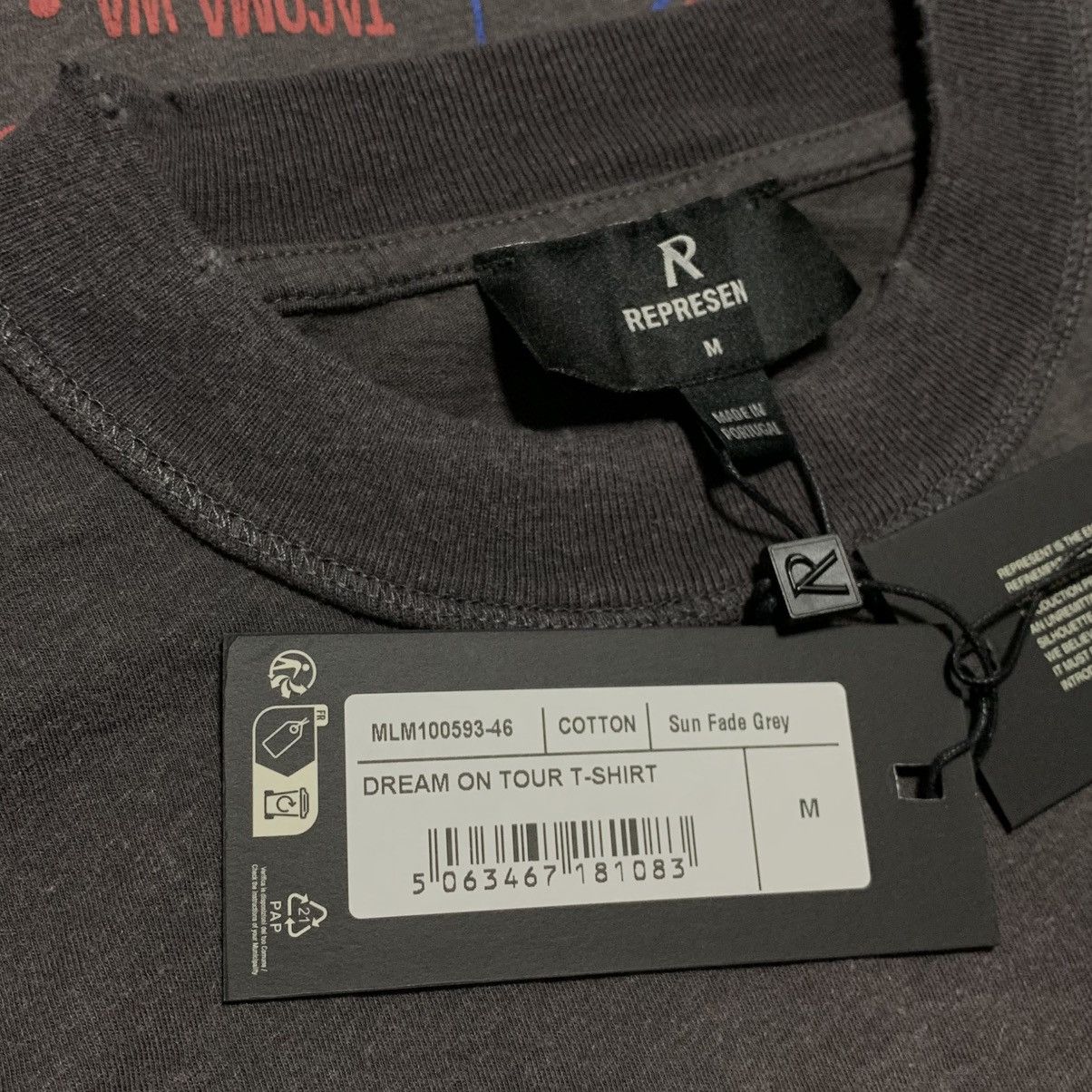 Represent Clo. Represent Medium Dream On Tour Sun Fade Grey Tee Size US M / EU 48-50 / 2 - 6 Thumbnail