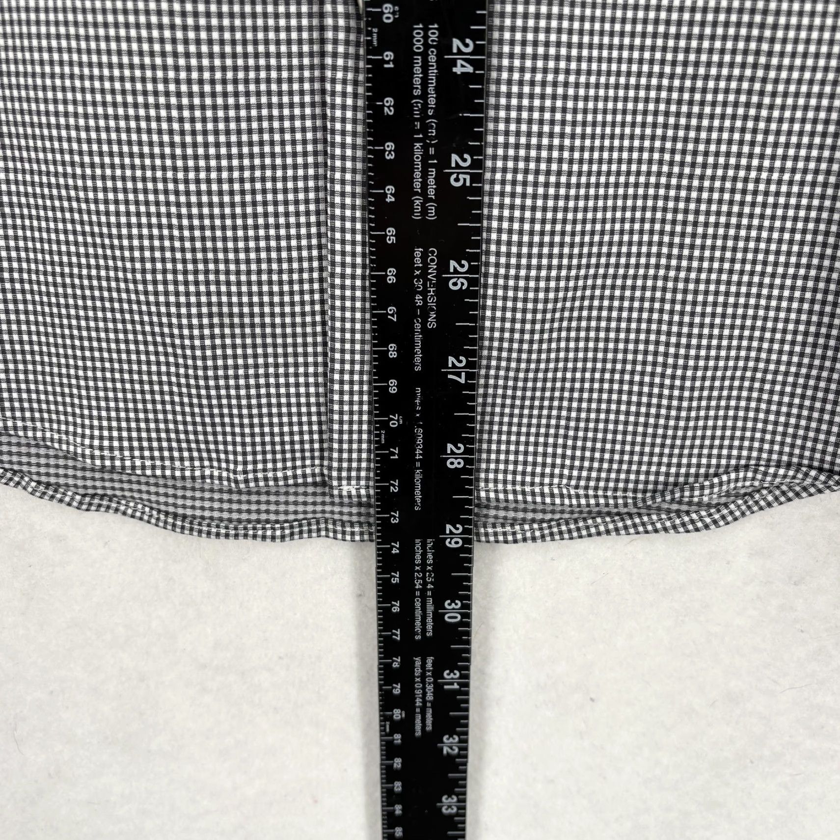 Mizzen+Main Mizzen+Main Spinnaker Shirt Mens Small Black Gingham Trim Fit Dress Stretch Shirt Mens Slim Pattern Gingham 90s Style (Note: Not applicable) Size 36R - 6 Thumbnail