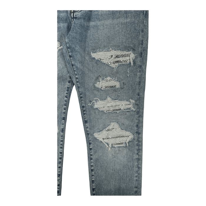 Amiri crystal hot sale painter jeans