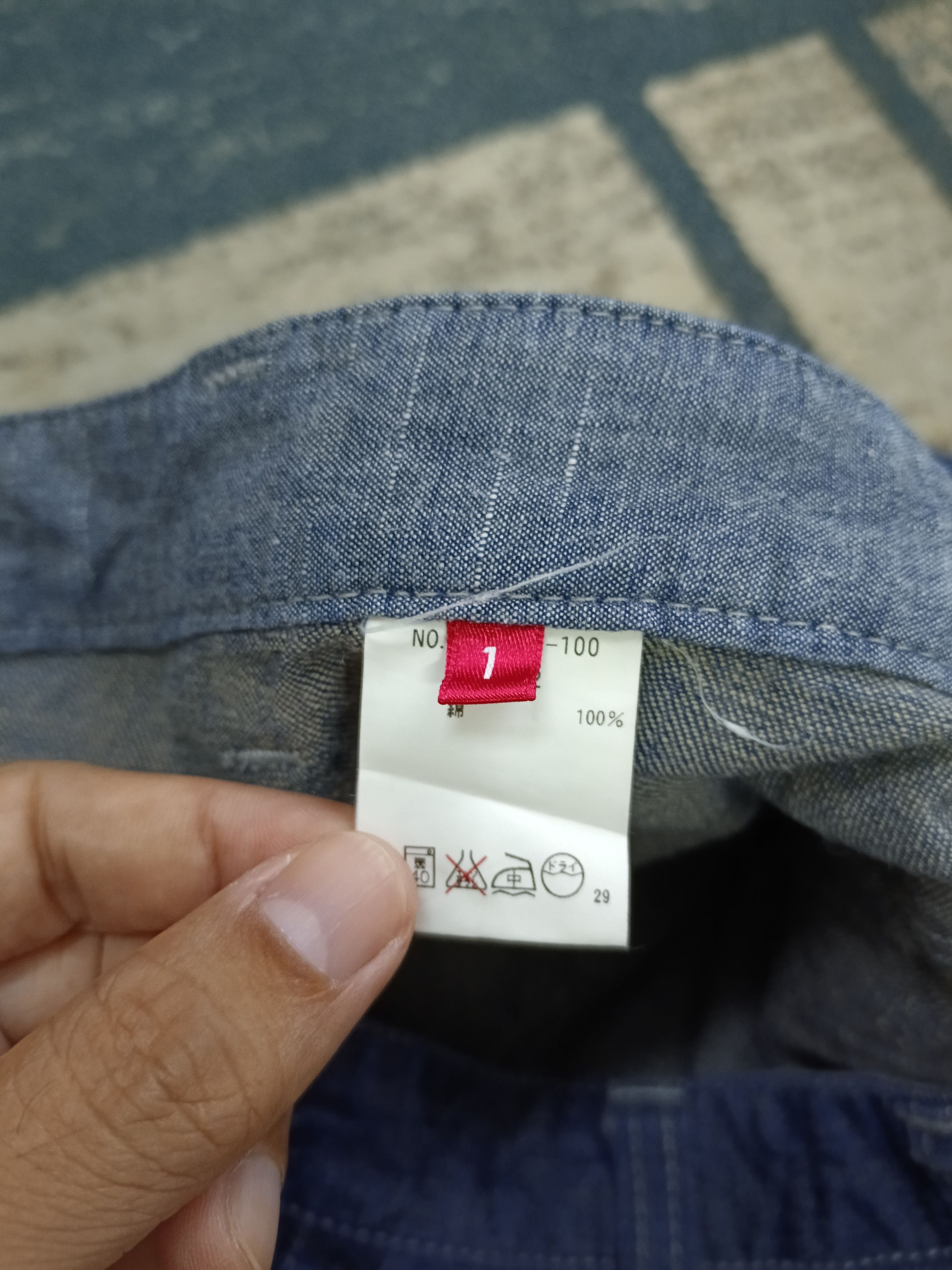 Blue Blue Japan BLUE BLUE BAGGY WIDE LEG CROPPED PANTS Size US 27 - 4 Thumbnail