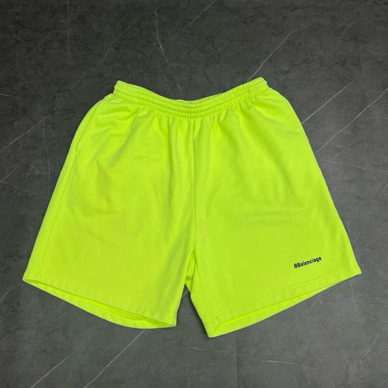 Balenciaga Balenciaga size S Fluorescent yellow double b embroidered Size US 26 / EU 42 - 1 Thumbnail