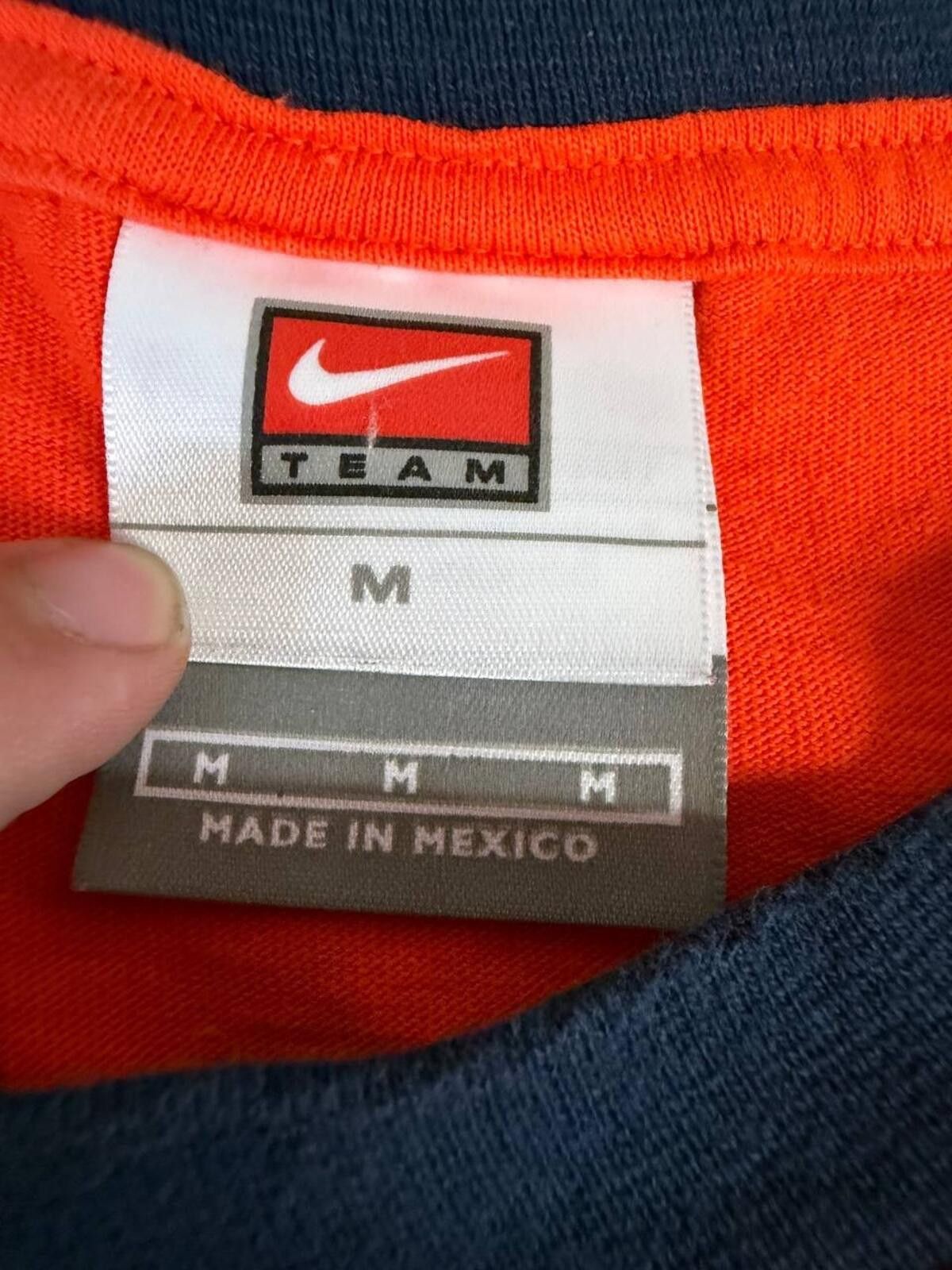 Other Y2K 2000s Nike Team Detroit Tigers Orange Ringer T-Shirt Size US M / EU 48-50 / 2 - 3 Thumbnail