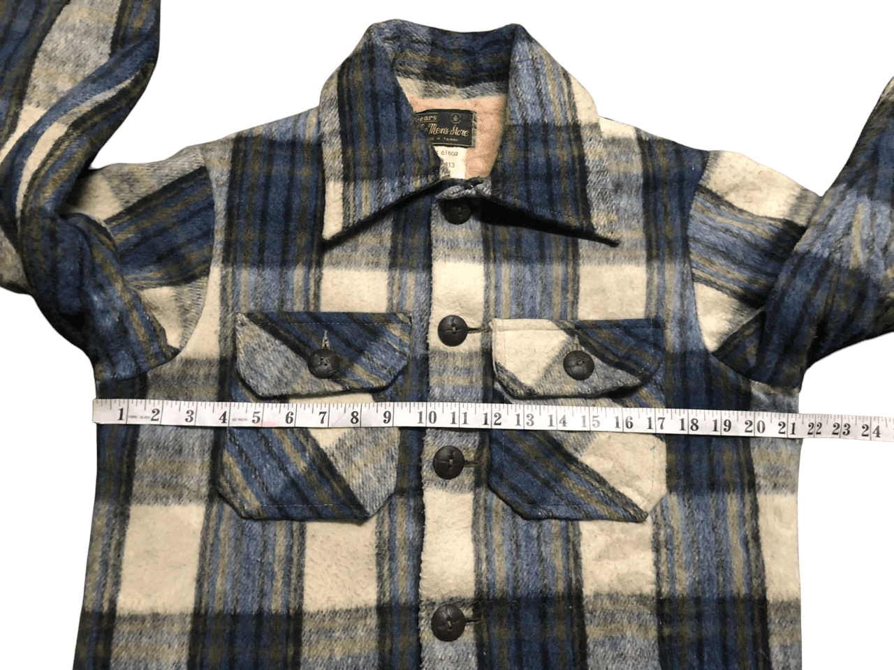Sears Vintage Sears The Man's Store Wool Flannel Jacket Rare Size US S / EU 44-46 / 1 - 12 Thumbnail