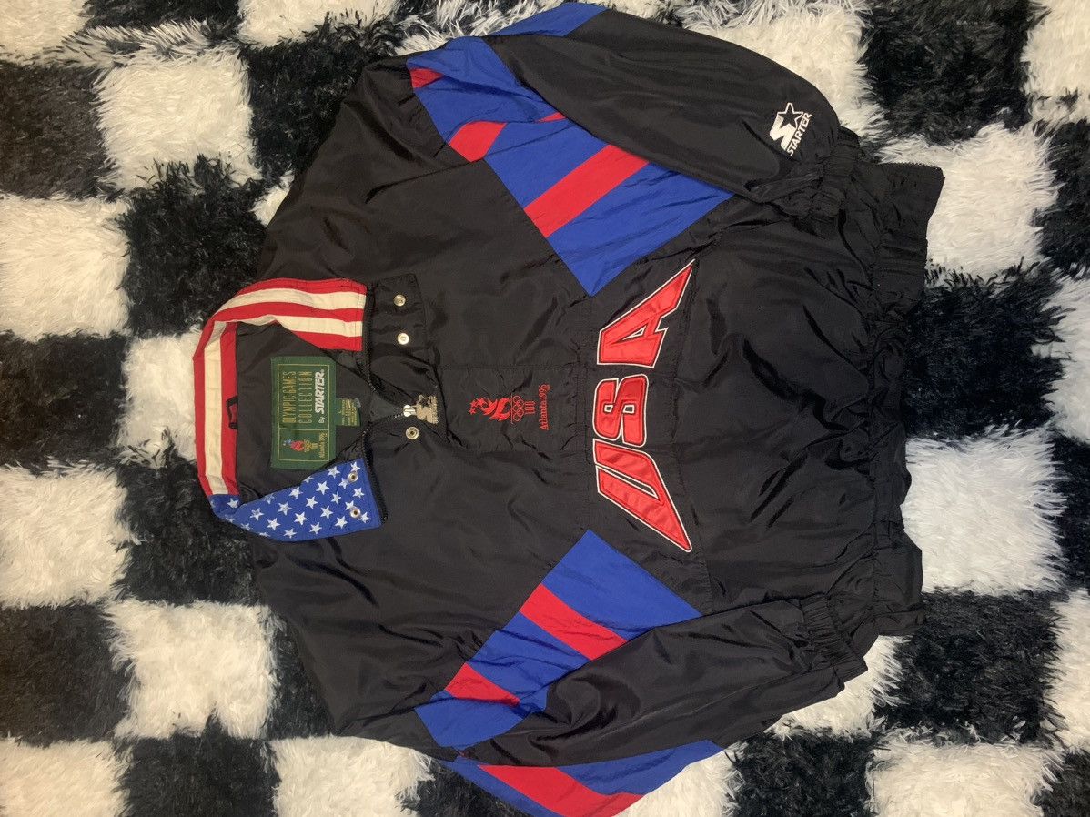 Starter × USA Olympics × Vintage Vintage Starter Windbreaker USA Size US L / EU 52-54 / 3 - 1 Thumbnail