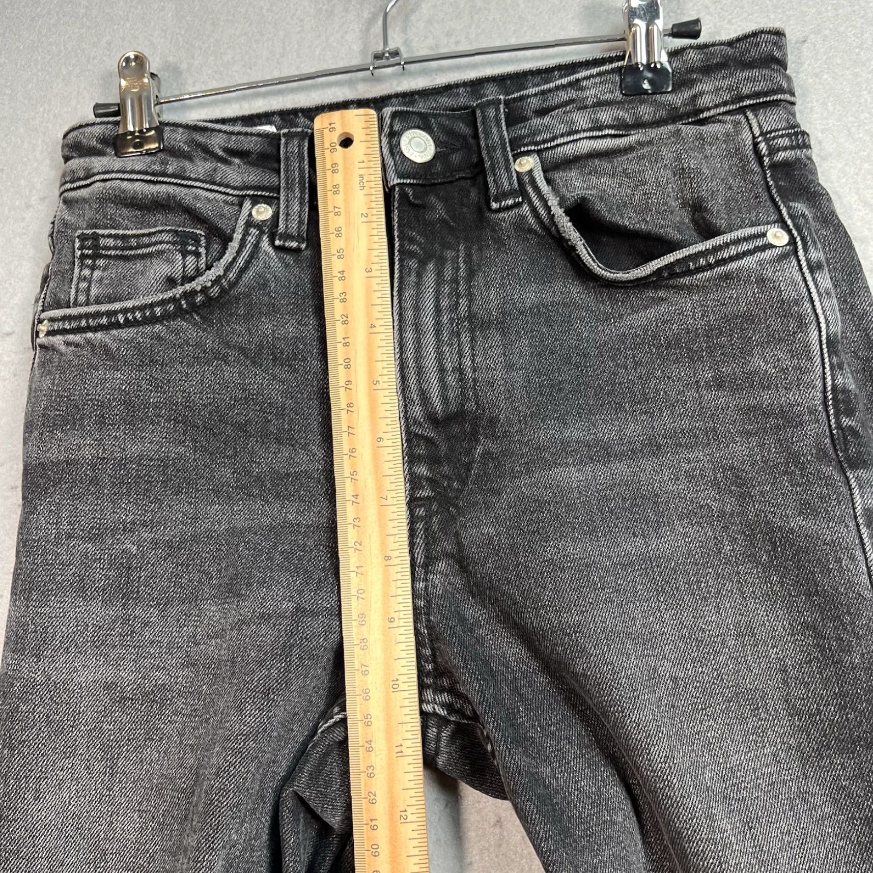 Zara Zara Jeans Womens Size 4 Black Medium Wash Denim Straight Leg Size 27" / US 4 / IT 40 - 7 Thumbnail