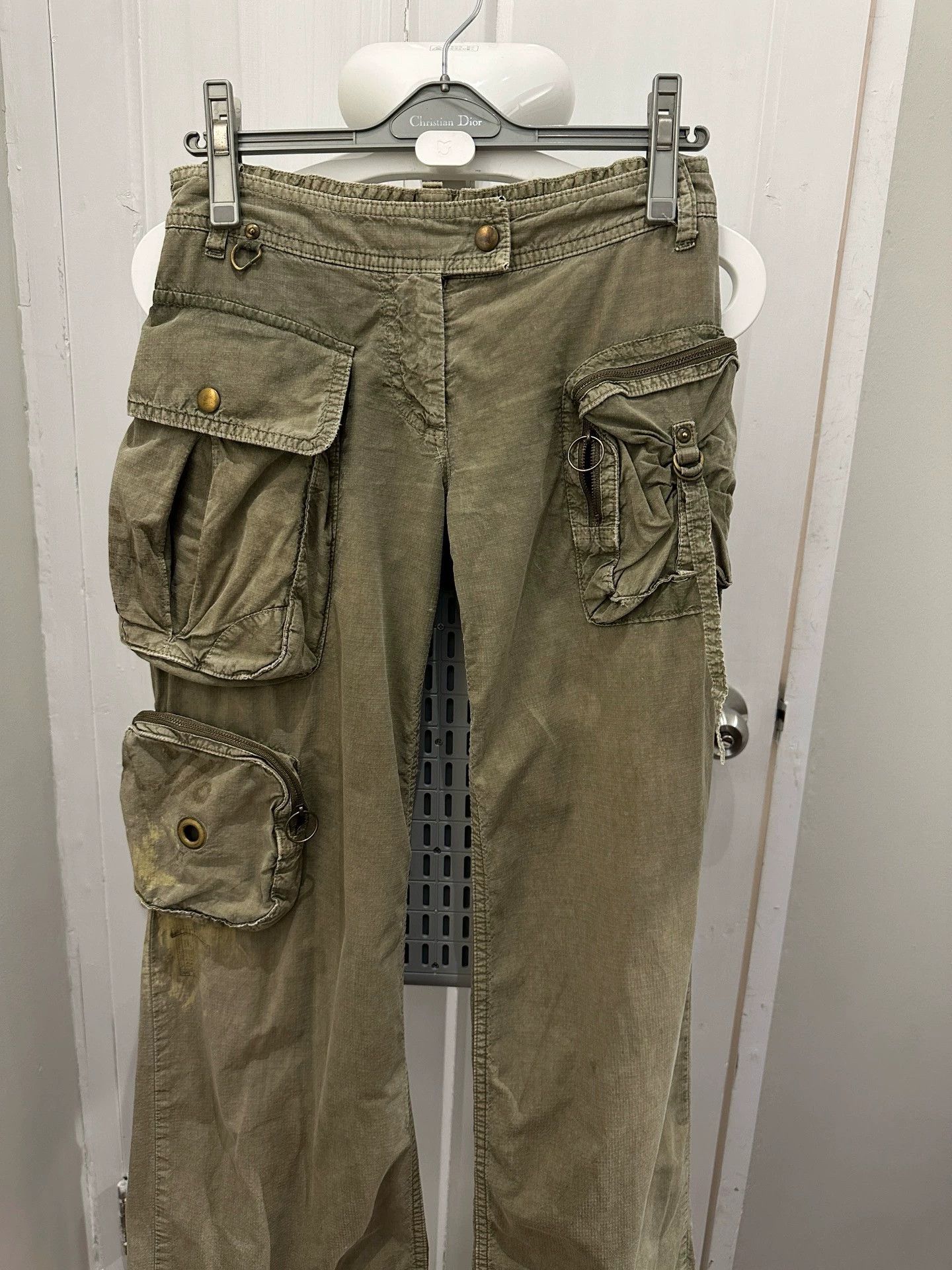 Share Spirit Homme Share spirit Sand Multi-Pocket Cargo Wasteland Pants Size 25" / US 0 / IT 36 - 3 Thumbnail