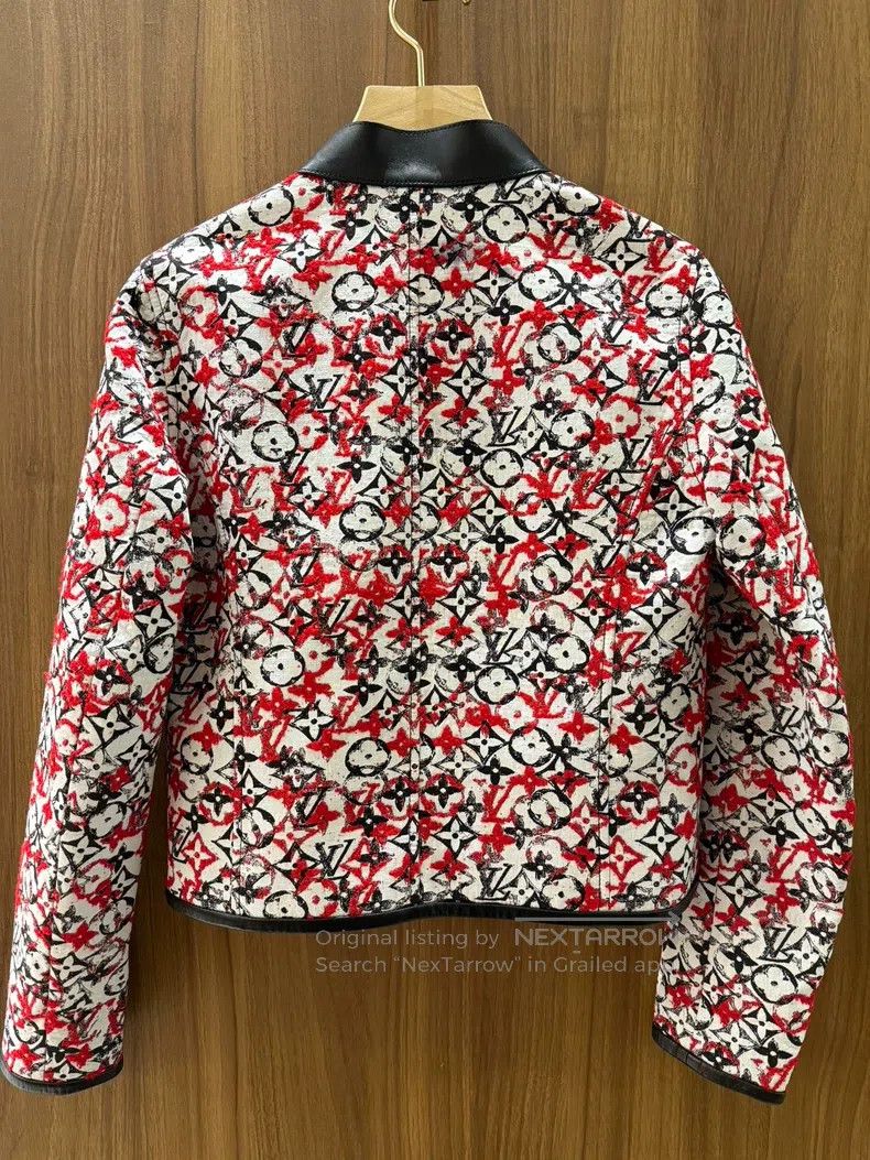 Louis Vuitton Louis Vuitton Red and white color-block jacket Size XS / US 0-2 / IT 36-38 - 2 Thumbnail