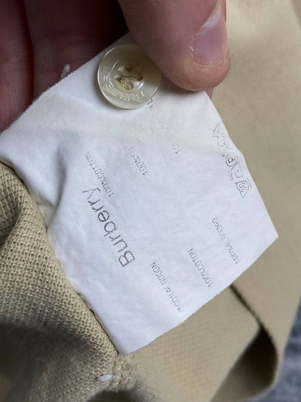 Burberry Burberry London Polo Shirt Men Size 6 Beige Size US XXL / EU 58 / 5 - 15 Thumbnail