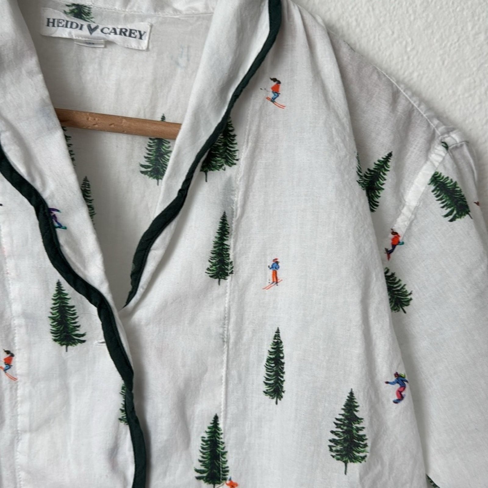 Other Heidi Carey M Ski Print Cotton Pajama Set Size M / US 6-8 / IT 42-44 - 9 Thumbnail