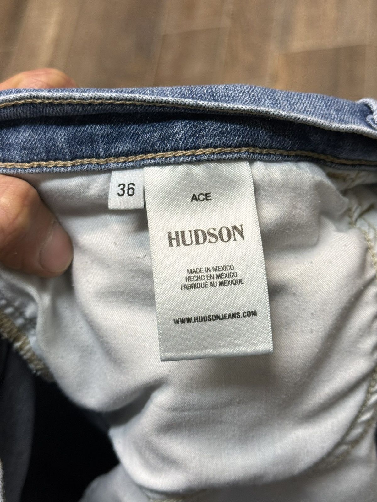 Hudson Hudson Ace Skinny Fit Light Blue Wash Denim Jeans Size US 36 / EU 52 - 4 Thumbnail
