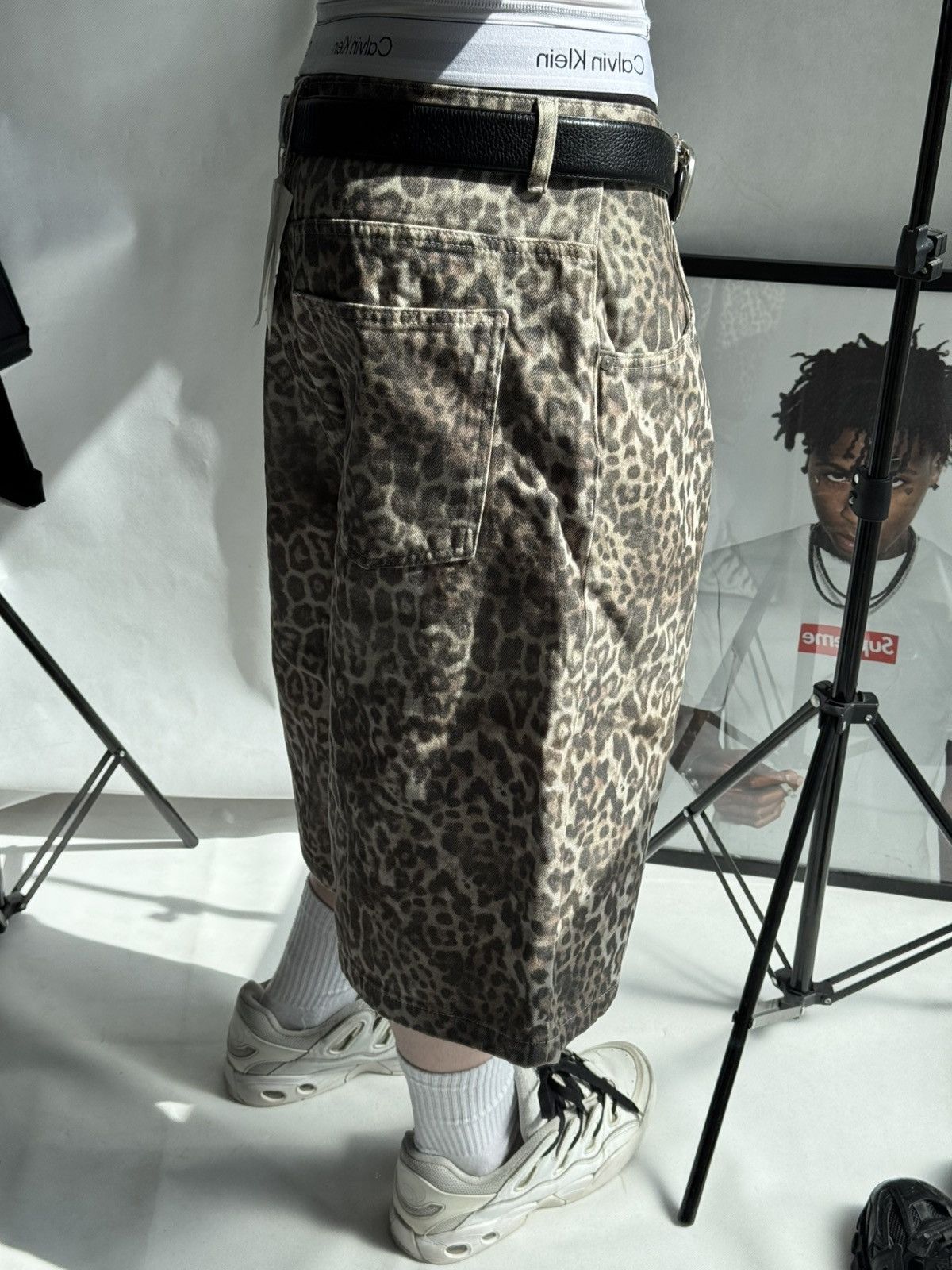 Jaded London Jaded London leopard Baggy shorts Sk8 Polar Skate Jorts Size US 30 / EU 46 - 9 Thumbnail