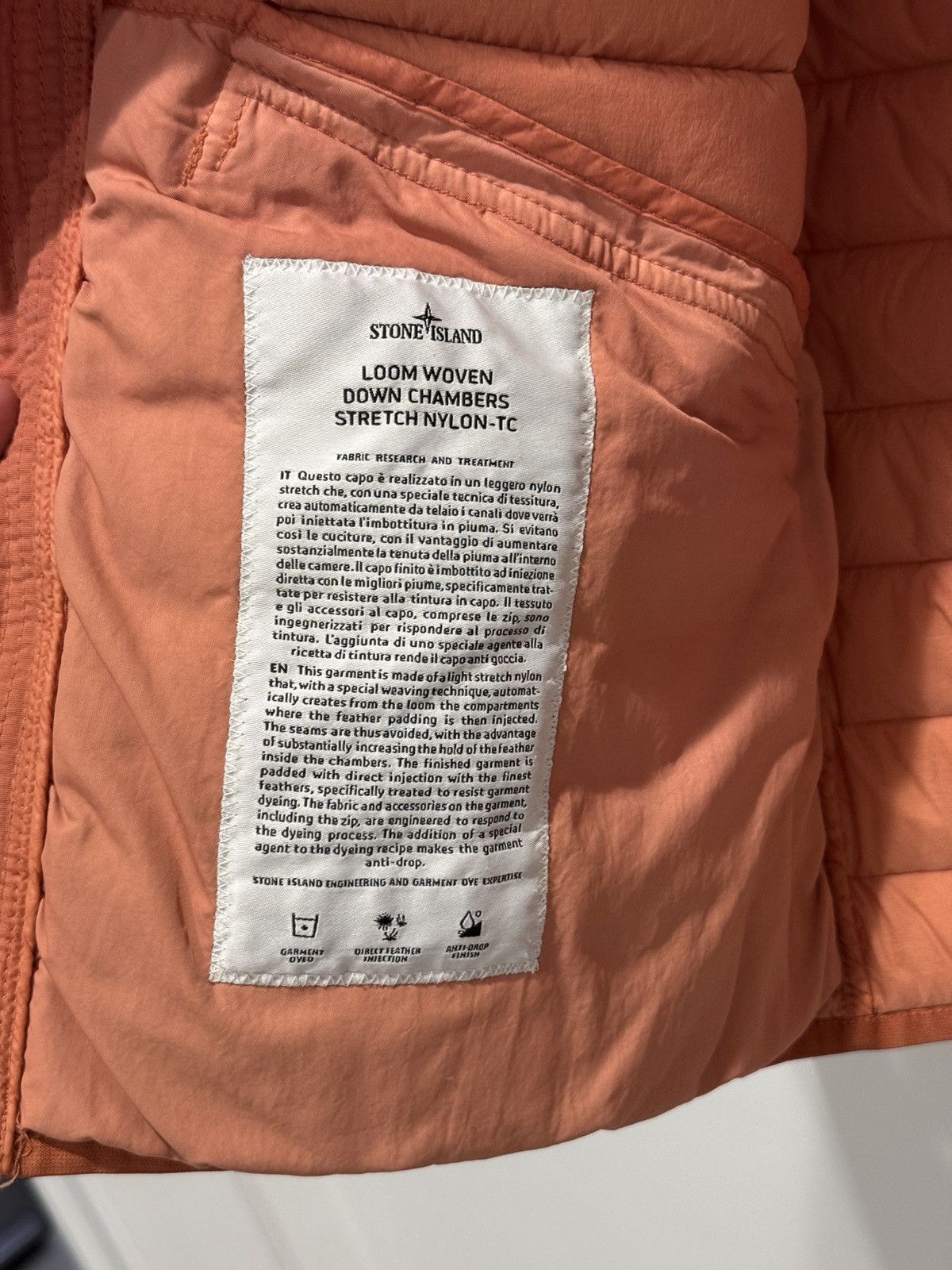 Stone Island Stone Island Nylon Patch Orange Puffer Vest Down Size XL Size US XL / EU 56 / 4 - 7 Thumbnail