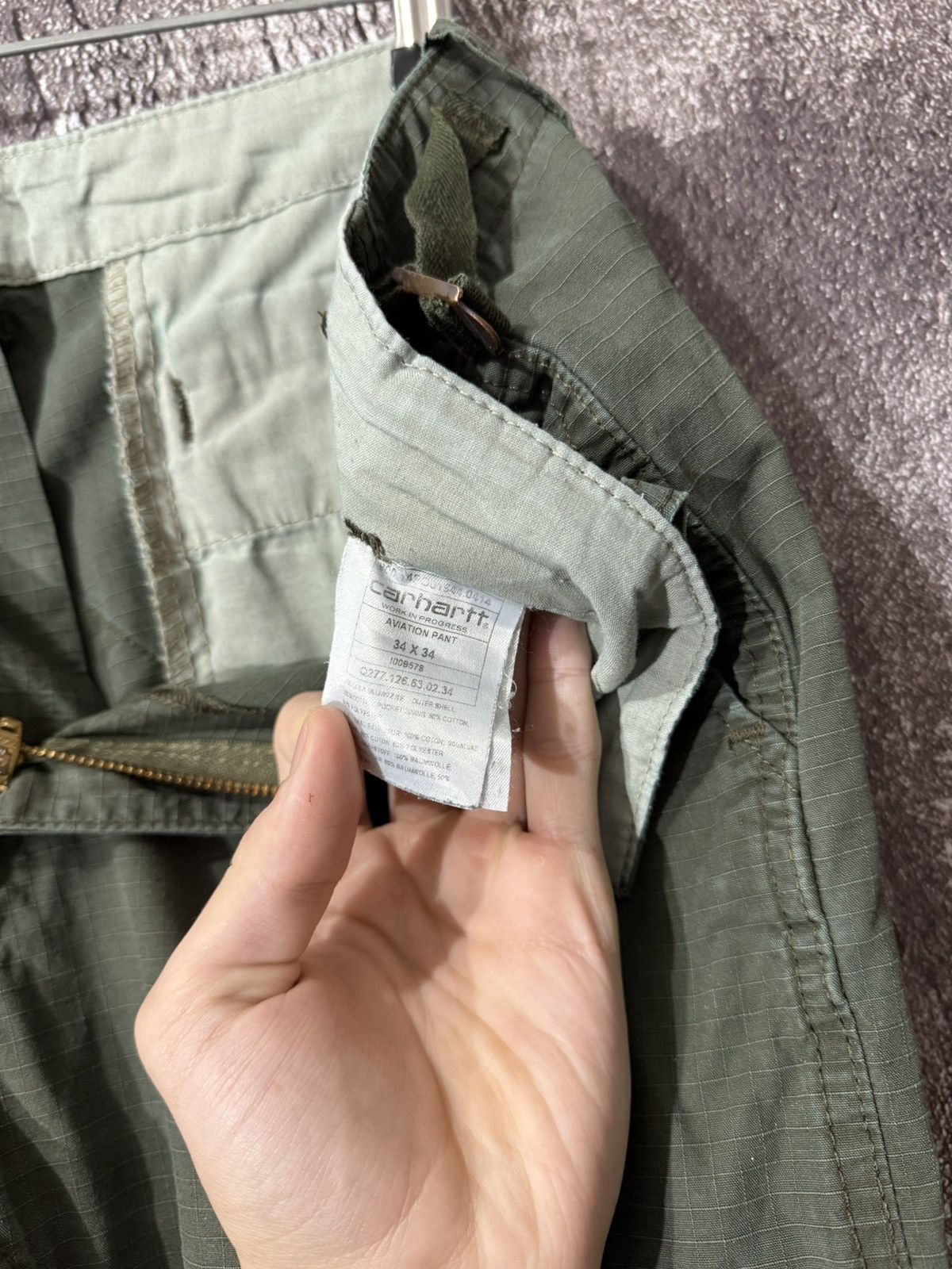 Carhartt × Vintage Vintage Carhartt Cargo Pants Size US 34 / EU 50 - 8 Thumbnail