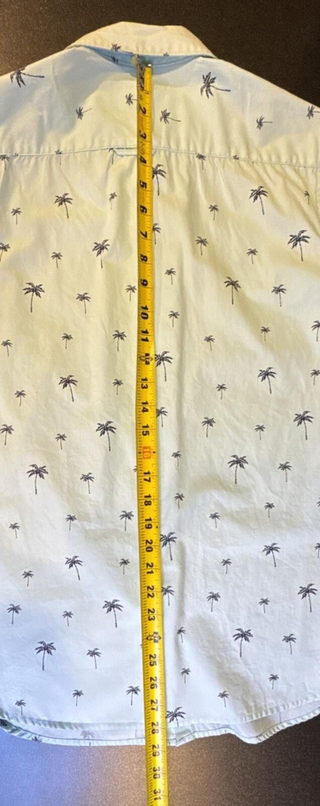 Denim & Flower Denim & Flower Men's Med Slim SS Button Down Palm Tree (637) Size US M / EU 48-50 / 2 - 8 Thumbnail