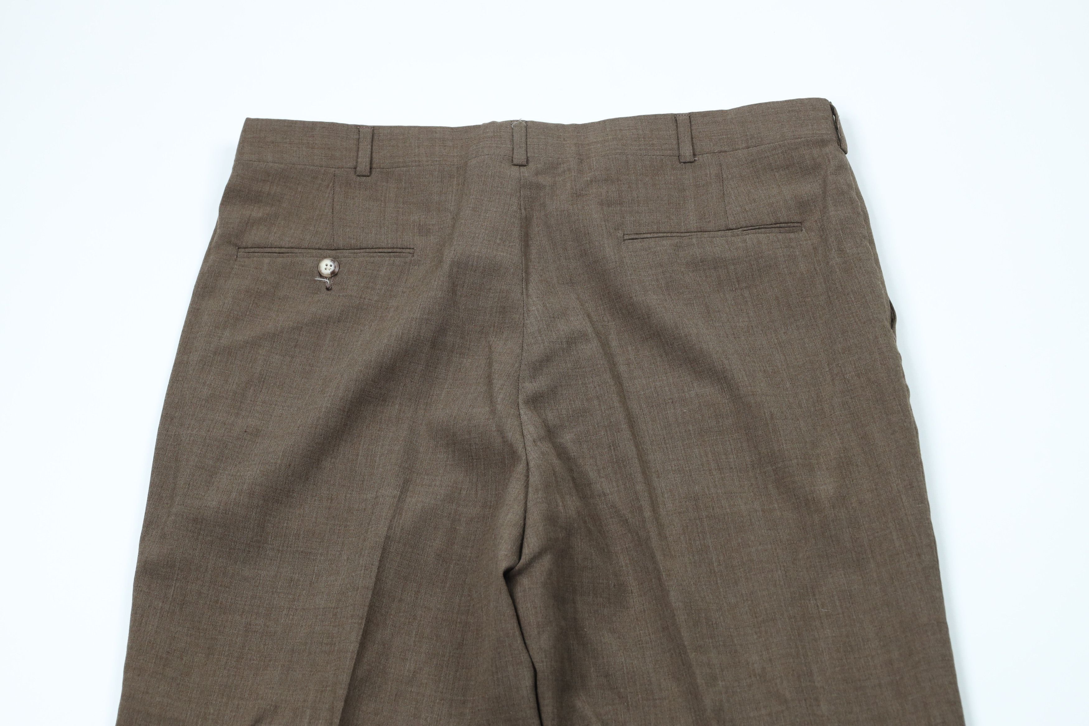 Vintage Vintage 70s Streetwear Flared Wide Leg Chino Pants Brown USA Size US 34 / EU 50 - 10 Thumbnail