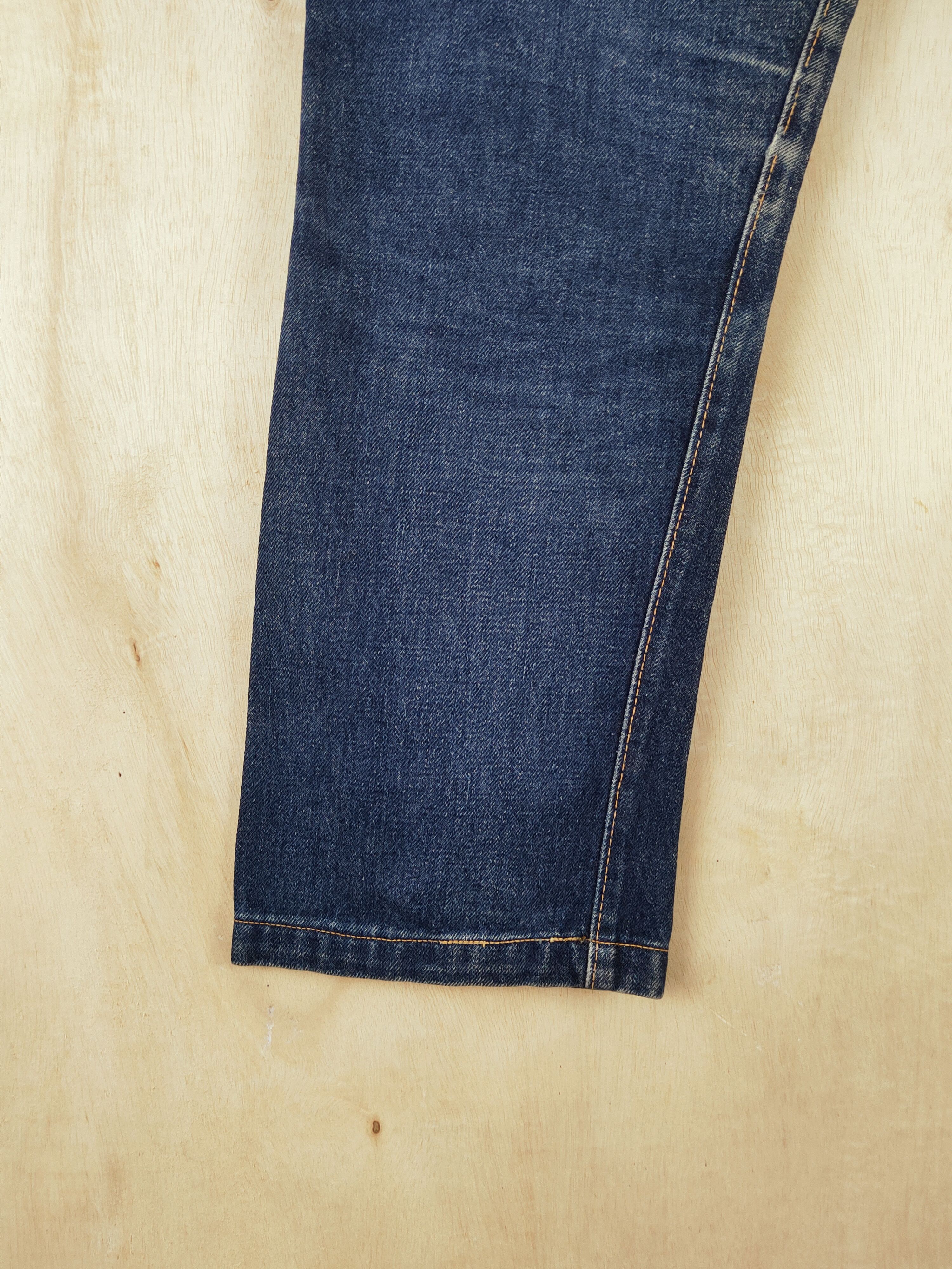 Vintage Bobson vintage Dark Blue Distressed Ripped Jeans #S2675 Size US 33 - 10 Thumbnail