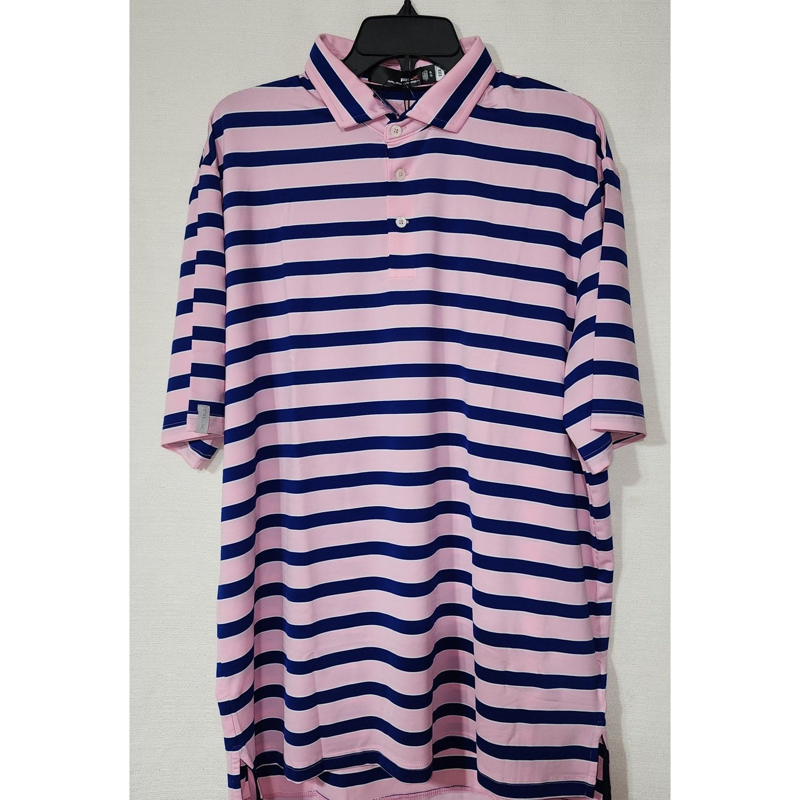 RLX Ralph Lauren RLX Ralph Lauren Polo Men's XL Pink/Blue stripe NWT Size US XL / EU 56 / 4 - 4 Thumbnail