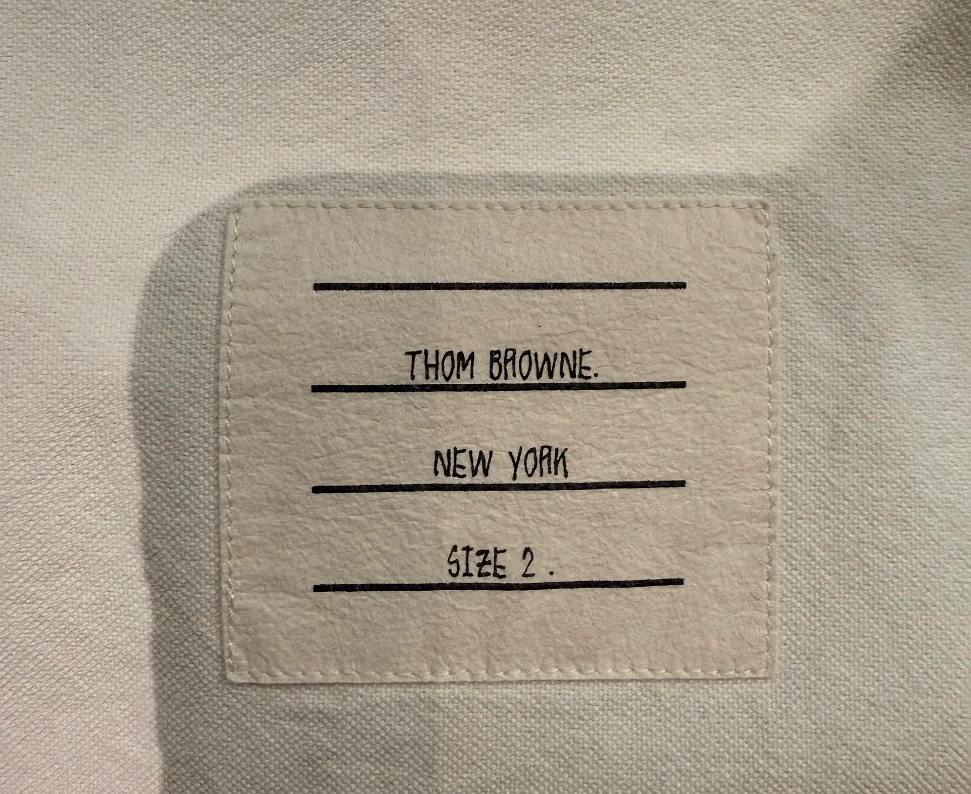 Thom Browne Thom Browne Classic White Oxford Short Shirt Size US S / EU 44-46 / 1 - 4 Thumbnail