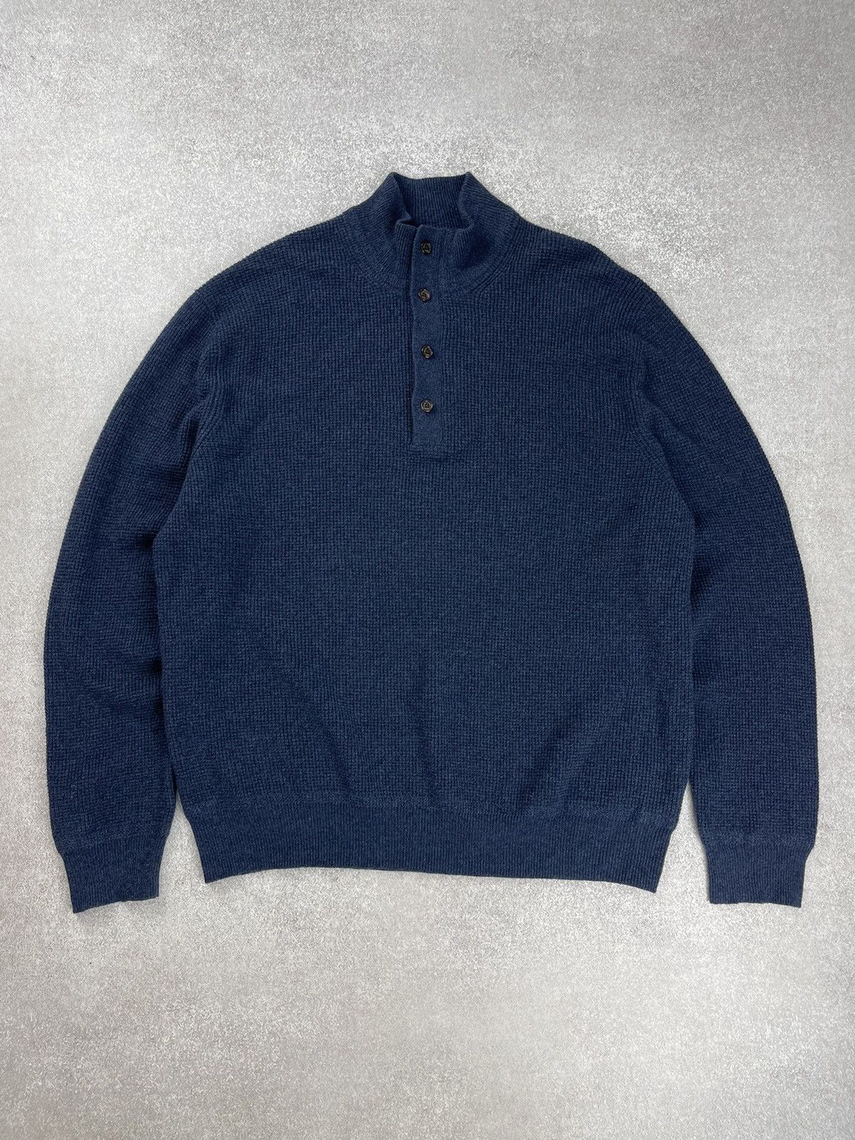 Polo Ralph Lauren × Ralph Lauren Polo Ralph Lauren Navy Merino Wool Knit Sweater Mens Size US XXL / EU 58 / 5 - 2 Thumbnail