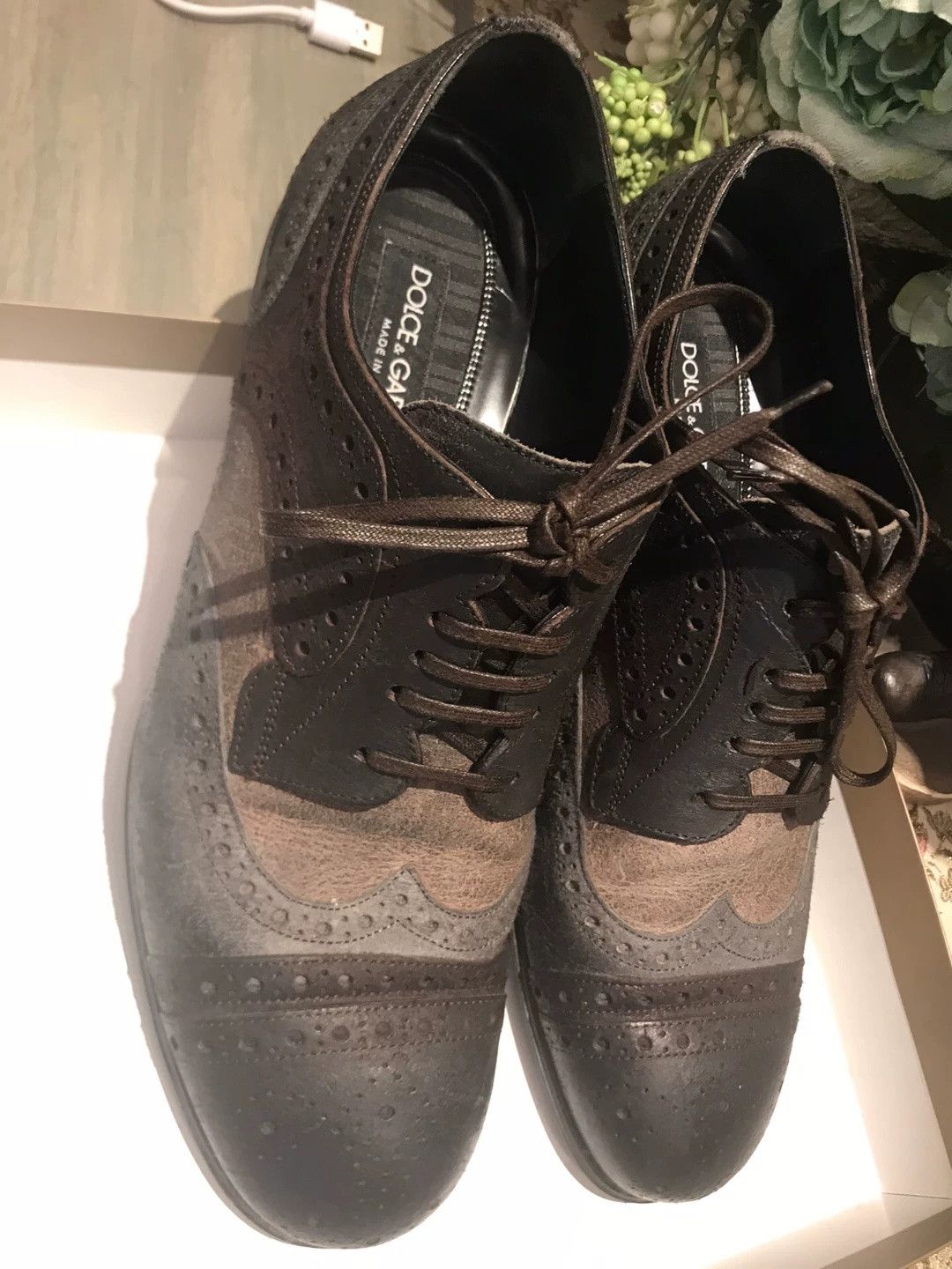 Dolce & Gabbana Dolce Gabbana Floral Carved Leather Shoes Size US 7 / EU 40 - 4 Thumbnail