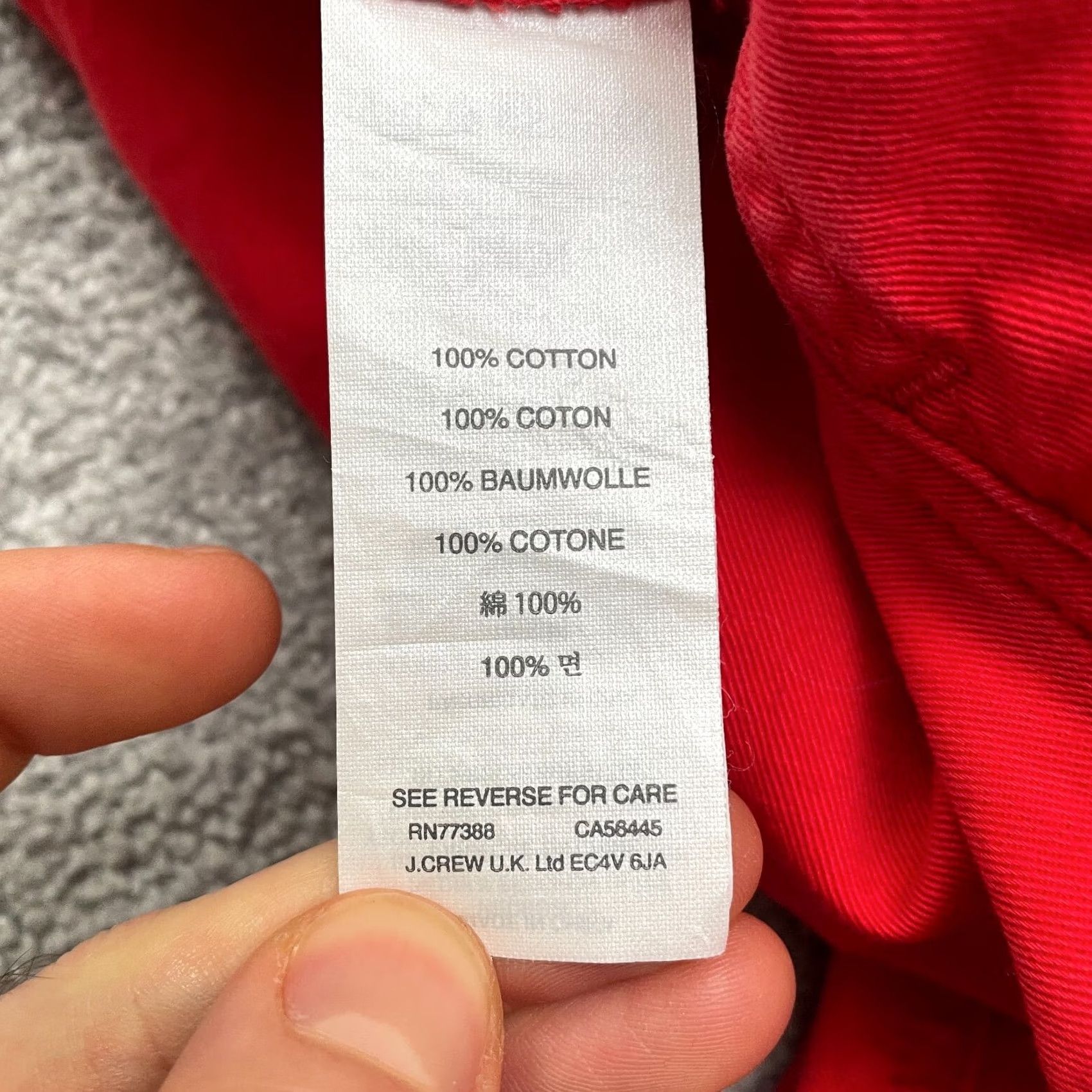 J.Crew J.CREW Chino Pants Womens 00 Solid Red Mid Rise Cotton Casual Classic Work 28x28 Size 24" / US 00 / IT 34 - 6 Thumbnail